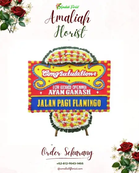 Sewa Papan Bunga Jati Sari